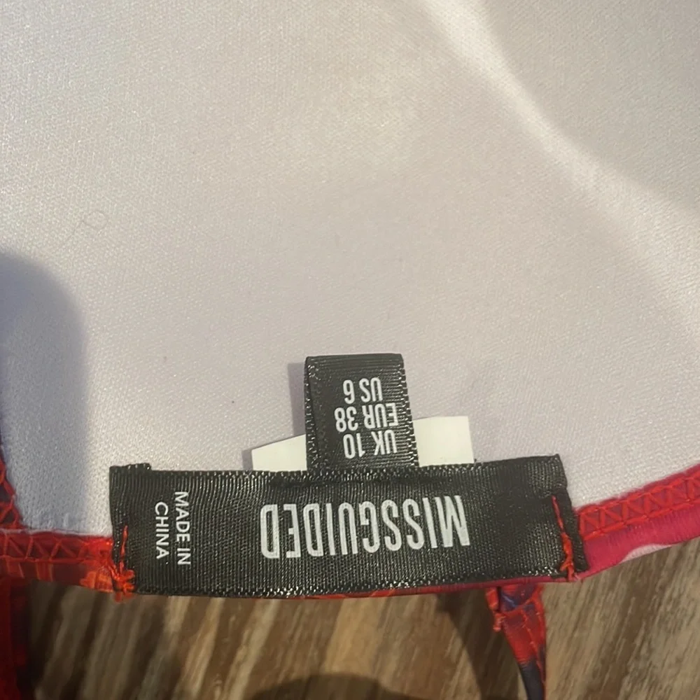 Neon Asian Streetwear Print String Bikini